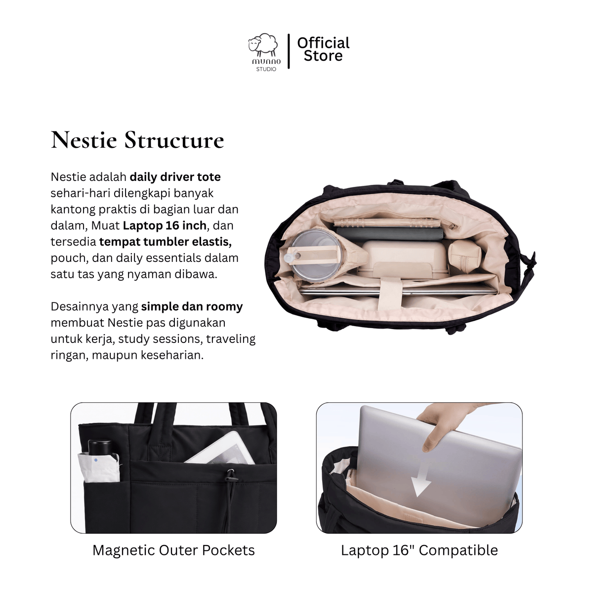 Nestie Organized Tote